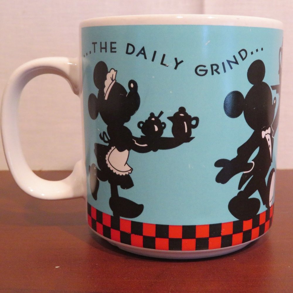 The Daily Grind Mickey & Minnie Mouse Mug Discontinued (31C)